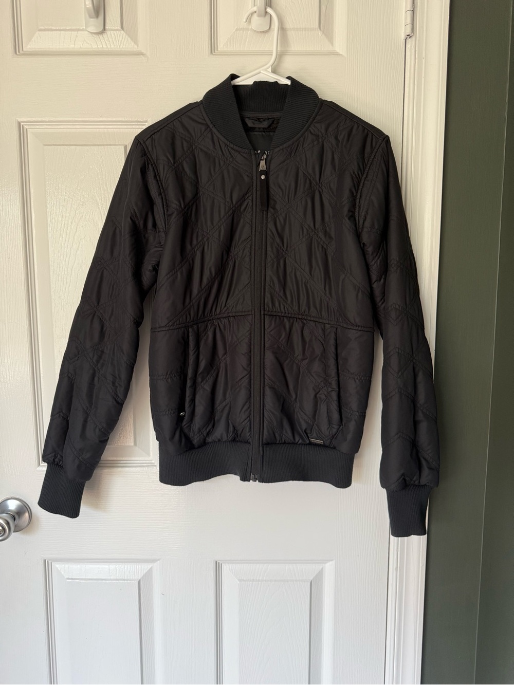 prAna quilted bomber jacket, Sherpa lined